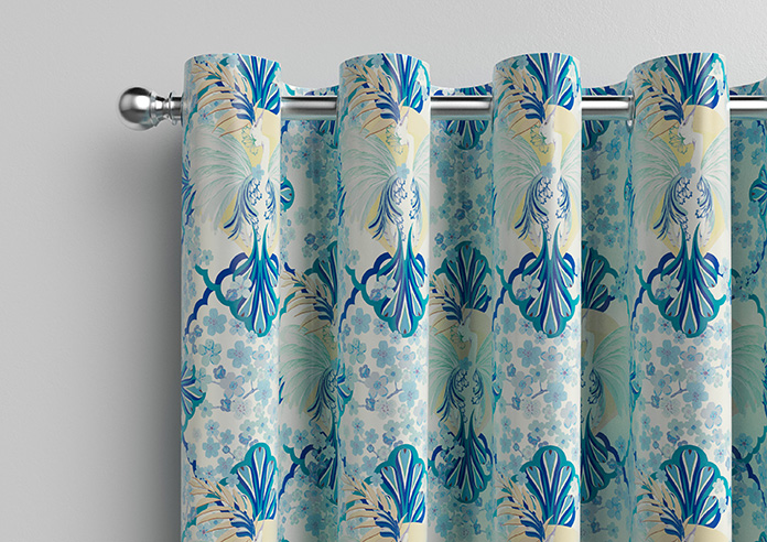 Faded Glamour, China Blue White - Made To Measure Curtains - Image 12